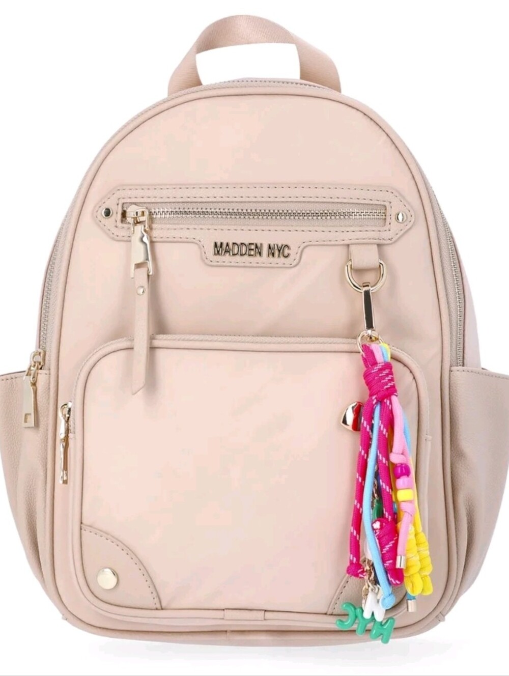 NWT! Madden NYC Beige Womens Dome Core Backpack Purse NEW - Picture 10 of 11